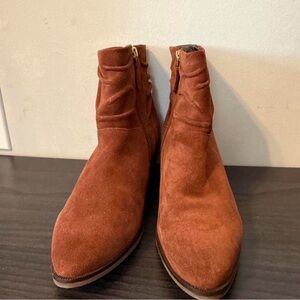 Cole Haan Women's Ankle Boots in Rust Suede